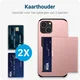 Samsung Galaxy A16 Hoesje met Slider Kaarthouder Back Cover Roze afbeelding 2