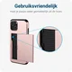 Samsung Galaxy A16 Hoesje met Slider Kaarthouder Back Cover Roze afbeelding 9