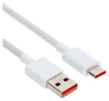 Originele Xiaomi USB-A naar USB-C Kabel 6A 1M Wit