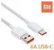 Originele Xiaomi USB-A naar USB-C Kabel 6A 1M Wit afbeelding 2