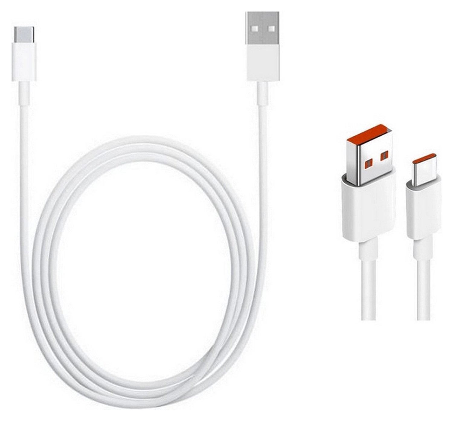 Originele Xiaomi USB-A naar USB-C Kabel 6A 1M Wit afbeelding 6
