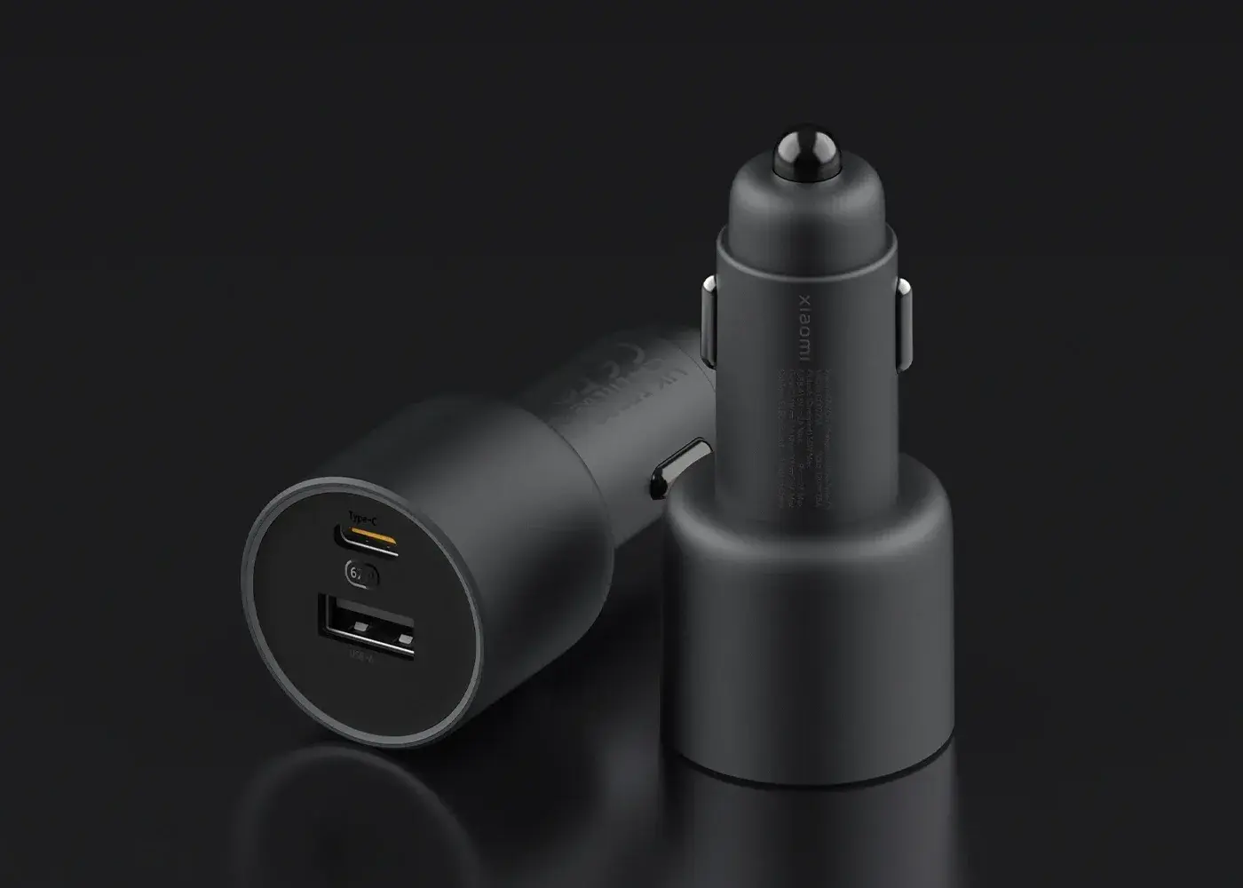 Originele Xiaomi 67W Auto Snellader USB-A / USB-C Poort Fast Charge Zwart afbeelding 3