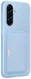 Origineel Samsung Galaxy A56 Hoesje Card Slot Cover Blauw afbeelding 2