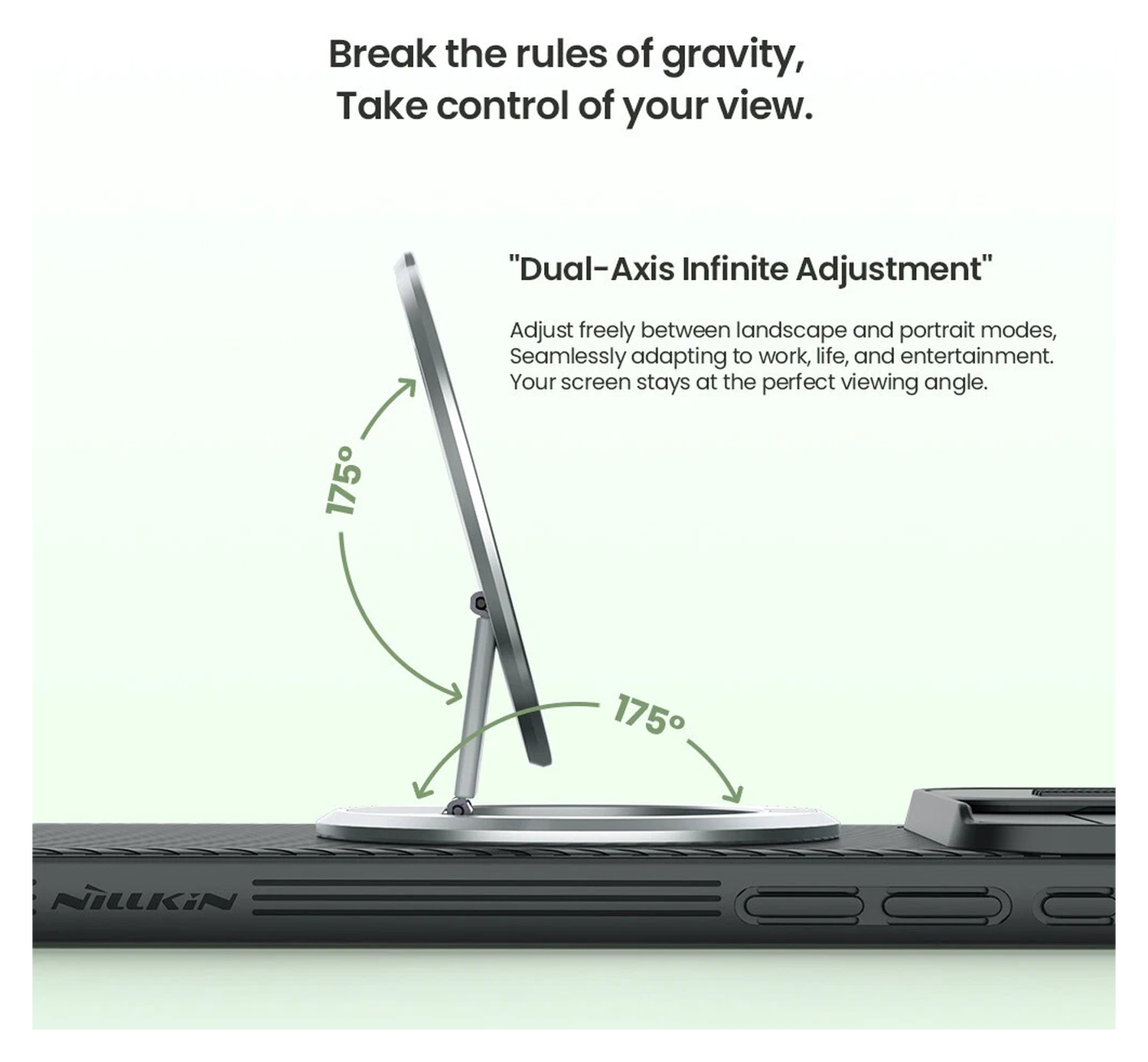 Nillkin Magnetische MagSafe Grip Houder Standaard Zwart afbeelding 7