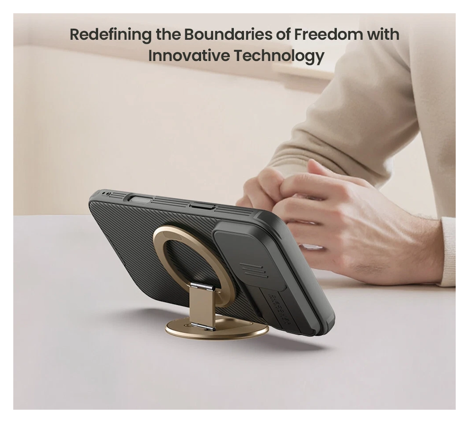 Nillkin Magnetische MagSafe Grip Houder Standaard Zwart afbeelding 9