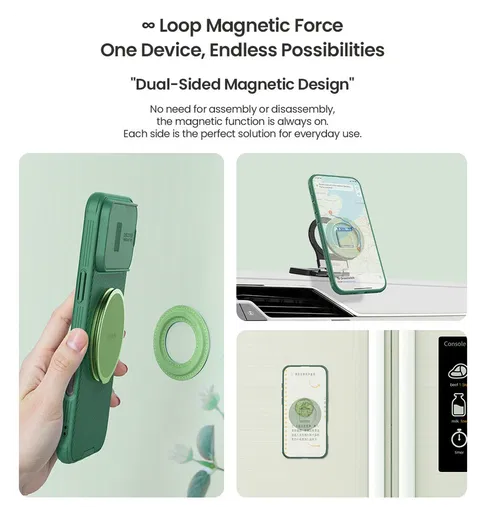 Nillkin Magnetische MagSafe Grip Houder Standaard Zwart afbeelding 6