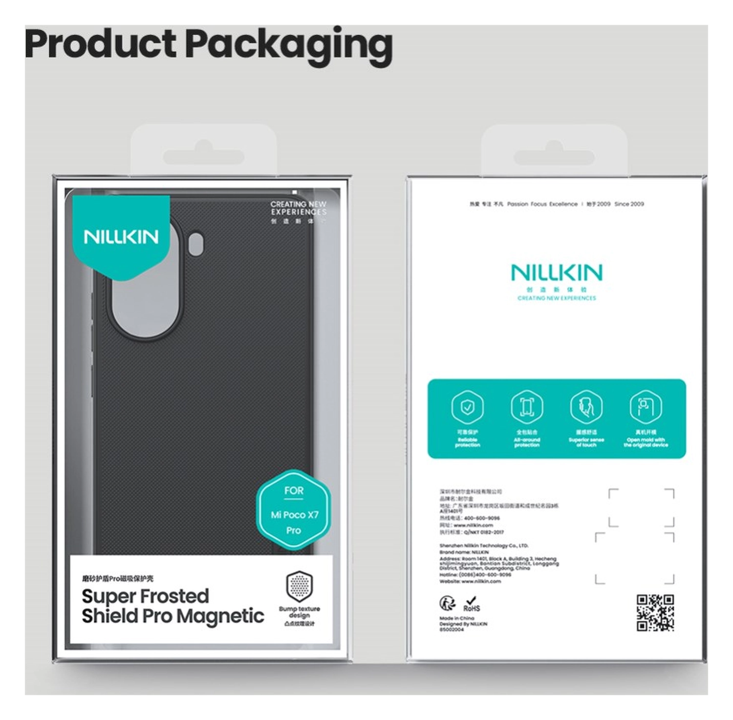 Nillkin Frosted Shield Xiaomi Poco F7 Pro Hoesje MagSafe Back Cover Zwart afbeelding 15