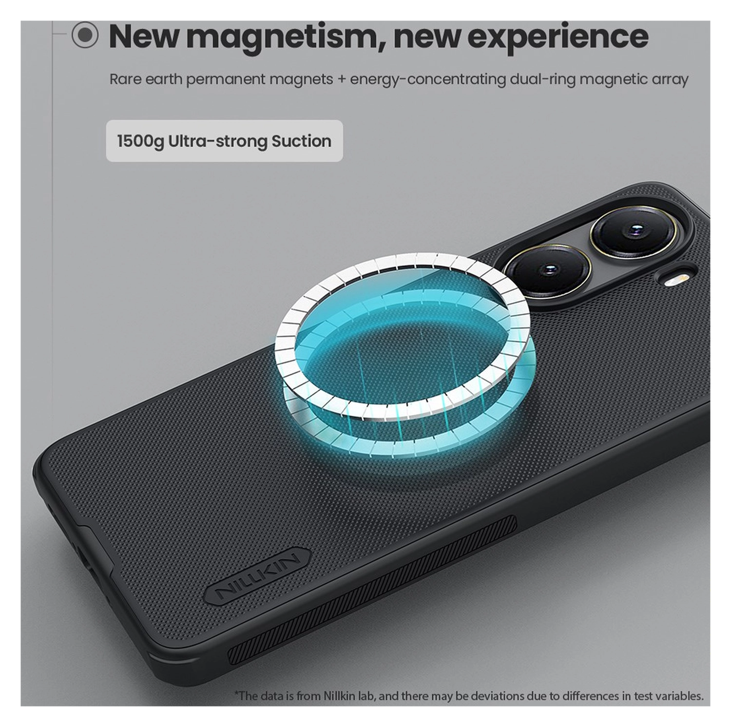 Nillkin Frosted Shield Xiaomi Poco F7 Pro Hoesje MagSafe Back Cover Zwart afbeelding 3