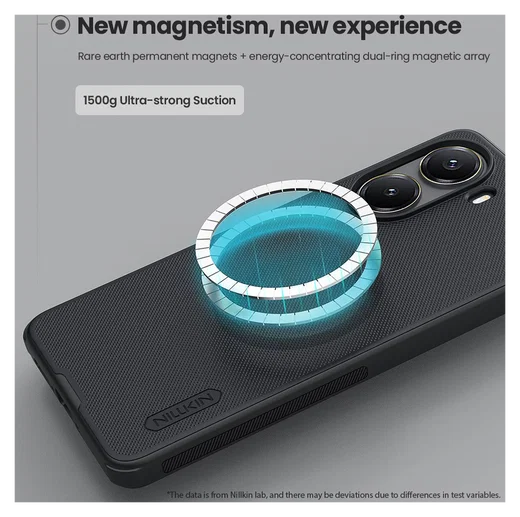 Nillkin Frosted Shield Xiaomi Poco F7 Pro Hoesje MagSafe Back Cover Zwart afbeelding 3
