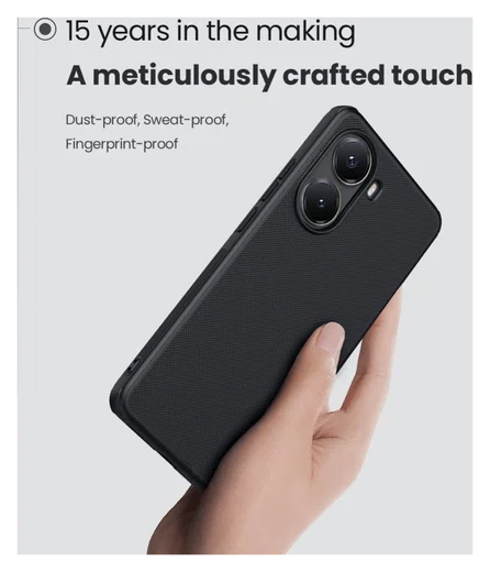 Nillkin Frosted Shield Xiaomi Poco F7 Pro Hoesje MagSafe Back Cover Zwart afbeelding 5