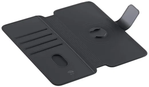 SP Connect SPC+ Magnetic Card Wallet Flip Case - MagSafe Kaarthouder Zwart (XL) afbeelding 2