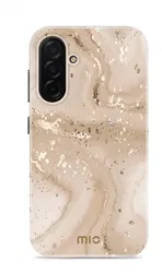 MIO MagSafe Samsung Galaxy A26 Hoesje Hard Shell Back Cover Gold Marble afbeelding
