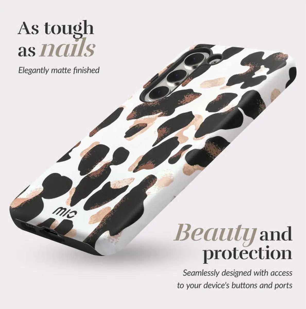 MIO MagSafe Samsung Galaxy A26 Hoesje Hard Shell Back Cover Leopard afbeelding 2