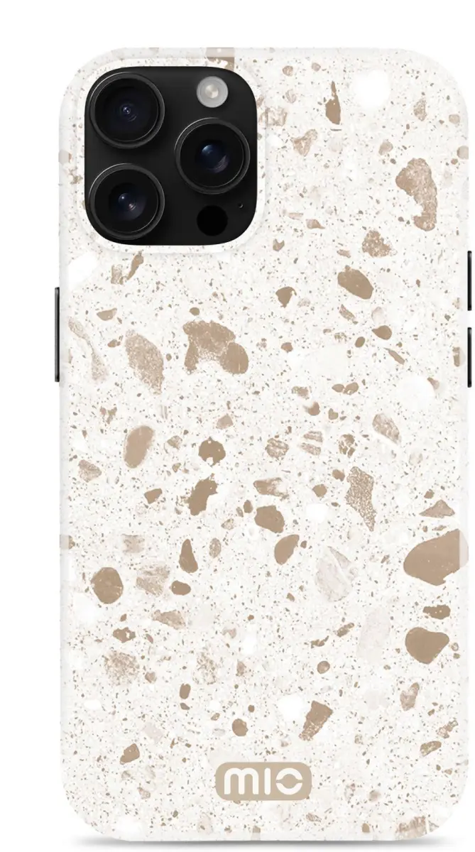 MIO MagSafe iPhone 16 Pro Max Hoesje Hard Shell Back Cover Soft Terrazzo afbeelding 1