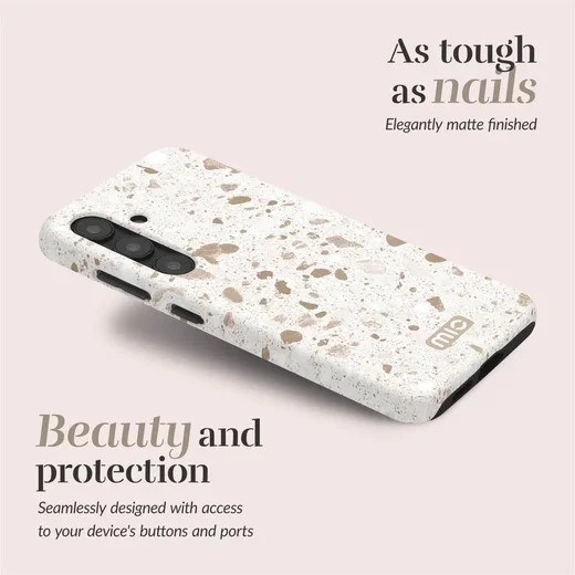 MIO MagSafe / Qi2 Samsung Galaxy S25 Plus Hoesje Back Cover Soft Terrazzo afbeelding 2