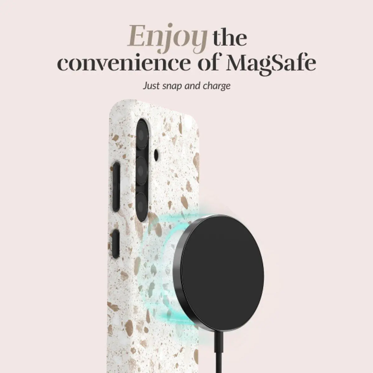 MIO MagSafe / Qi2 Samsung Galaxy S25 Ultra Hoesje Back Cover Soft Terrazzo afbeelding 5
