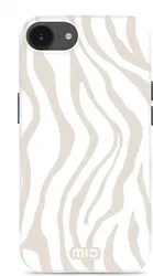 MIO MagSafe iPhone 16e Hoesje Hard Shell Back Cover Sandy Zebra afbeelding