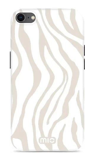MIO MagSafe iPhone SE (22/20)/8/7 Hoesje Hard Shell Back Cover Sandy Zebra afbeelding 1