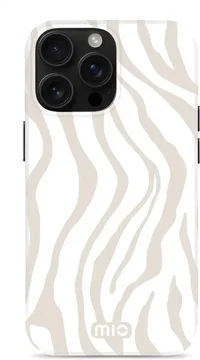 MIO MagSafe Apple iPhone 16 Pro Hoesje Hard Shell Back Cover Sandy Zebra