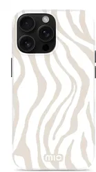 MIO MagSafe Apple iPhone 16 Pro Hoesje Hard Shell Back Cover Sandy Zebra afbeelding