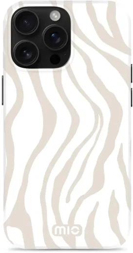MIO MagSafe Apple iPhone 16 Pro Hoesje Hard Shell Back Cover Sandy Zebra afbeelding 6