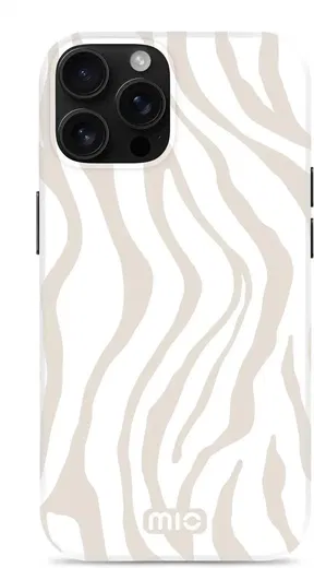 MIO MagSafe iPhone 16 Pro Max Hoesje Hard Shell Back Cover Sandy Zebra afbeelding 1