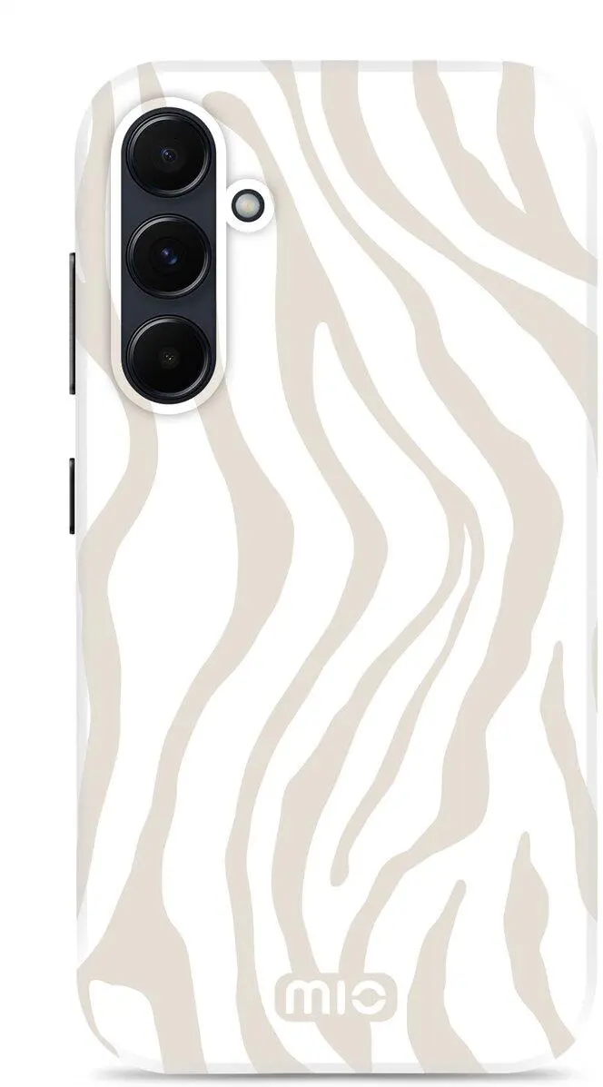 MIO MagSafe Samsung Galaxy A55 Hoesje Hard Shell Back Cover Sandy Zebra afbeelding 1