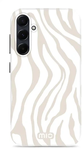 MIO MagSafe Samsung Galaxy A55 Hoesje Hard Shell Back Cover Sandy Zebra afbeelding 1