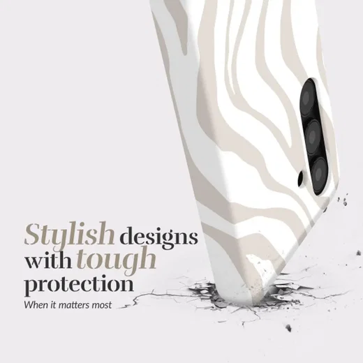 MIO MagSafe Samsung Galaxy A55 Hoesje Hard Shell Back Cover Sandy Zebra afbeelding 3