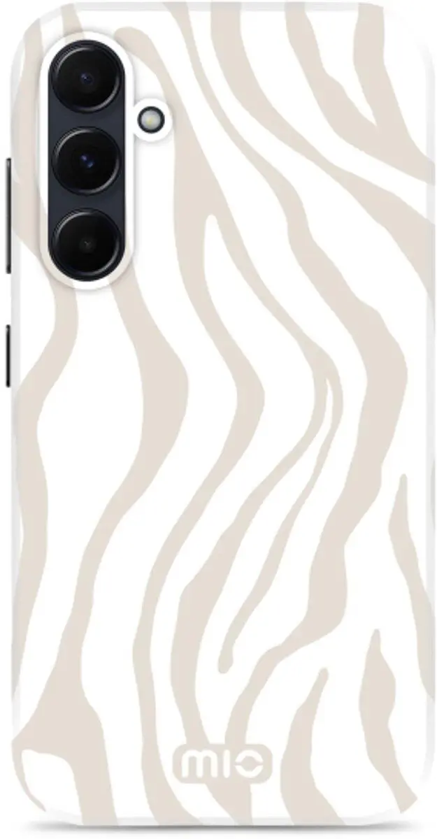 MIO MagSafe Samsung Galaxy A55 Hoesje Hard Shell Back Cover Sandy Zebra afbeelding 5