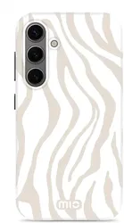MIO MagSafe Samsung Galaxy S24 Hoesje Hard Shell Cover Sandy Zebra afbeelding