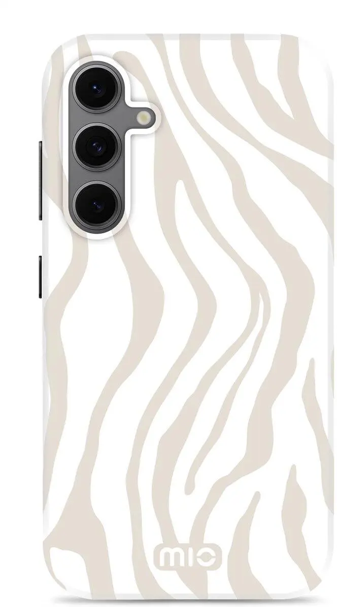 MIO MagSafe Samsung Galaxy S24 FE Hoesje Hard Shell Back Cover Sandy Zebra afbeelding 1