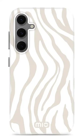 MIO MagSafe Samsung Galaxy S24 FE Hoesje Hard Shell Back Cover Sandy Zebra afbeelding 1