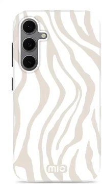 MIO MagSafe Samsung Galaxy S24 FE Hoesje Hard Shell Back Cover Sandy Zebra