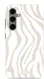 MIO MagSafe Samsung Galaxy S24 FE Hoesje Hard Shell Back Cover Sandy Zebra