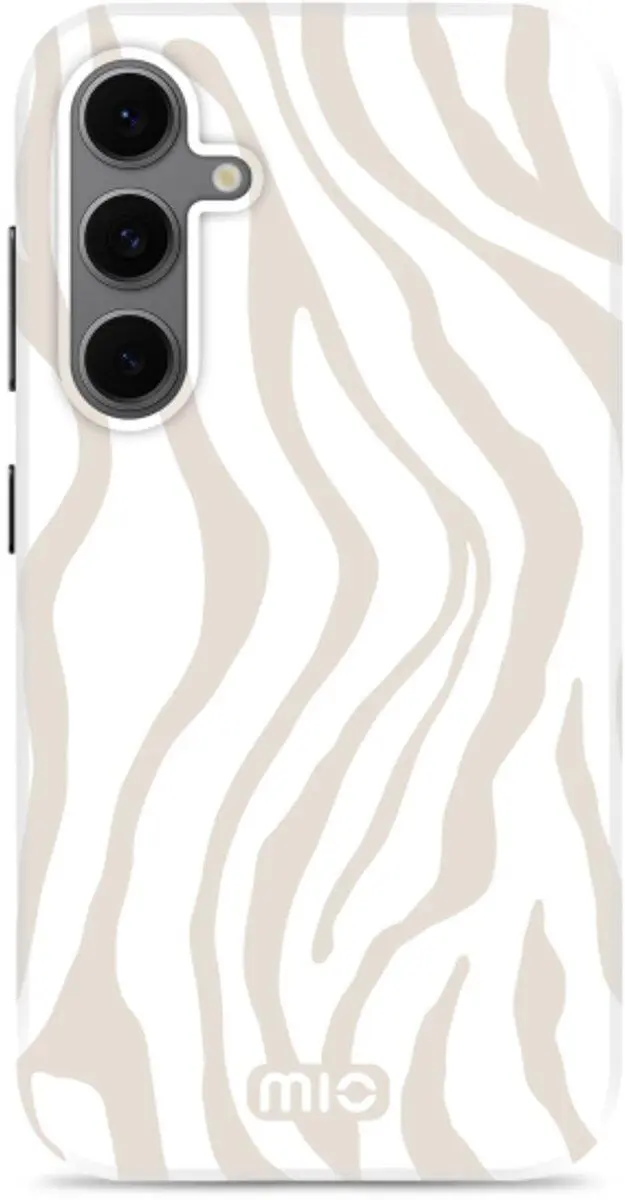 MIO MagSafe Samsung Galaxy S24 FE Hoesje Hard Shell Back Cover Sandy Zebra afbeelding 6