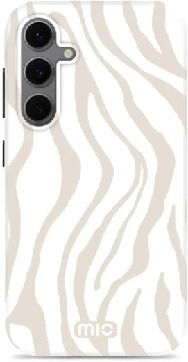 MIO MagSafe Samsung Galaxy S24 FE Hoesje Hard Shell Back Cover Sandy Zebra afbeelding 6