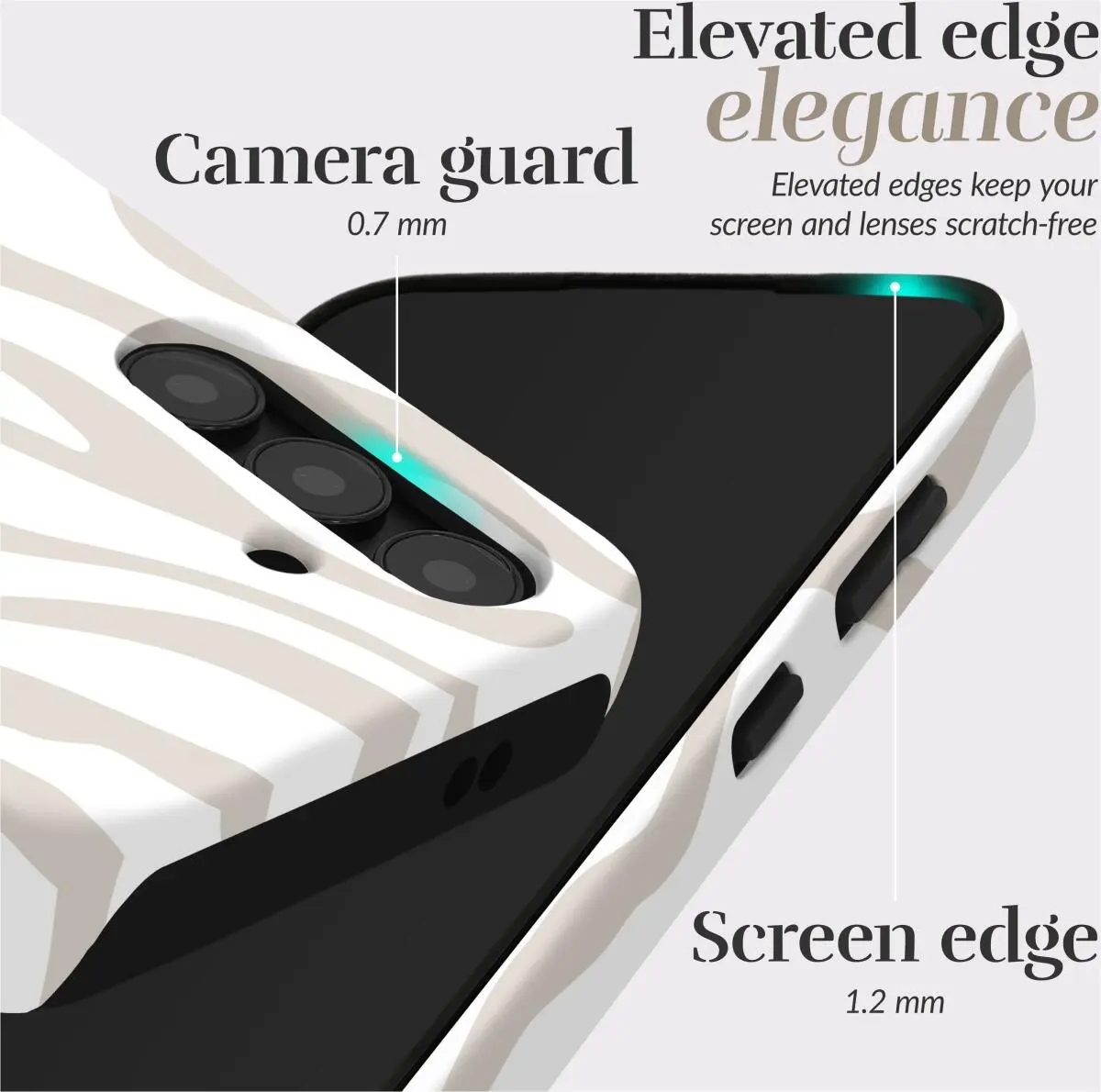 MIO MagSafe / Qi2 Samsung Galaxy S25 Plus Hoesje Back Cover Sandy Zebra afbeelding 5