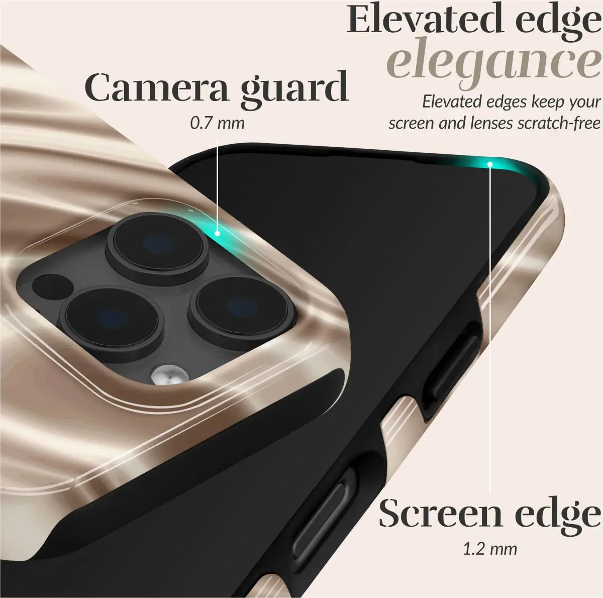 MIO MagSafe iPhone 16 Pro Max Hoesje Hard Shell Back Cover Silky Dreams afbeelding 5