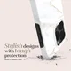 MIO MagSafe Apple iPhone 15 Pro Hoesje Hard Shell Back Cover White Marble afbeelding 4