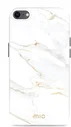 MIO MagSafe iPhone SE (22/20)/8/7 Hoesje Hard Shell Back Cover White Marble