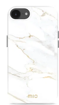 MIO MagSafe iPhone 17e / 16e Hoesje Hard Shell Back Cover White Marble