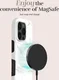 MIO MagSafe iPhone 17e / 16e Hoesje Hard Shell Back Cover White Marble afbeelding 3