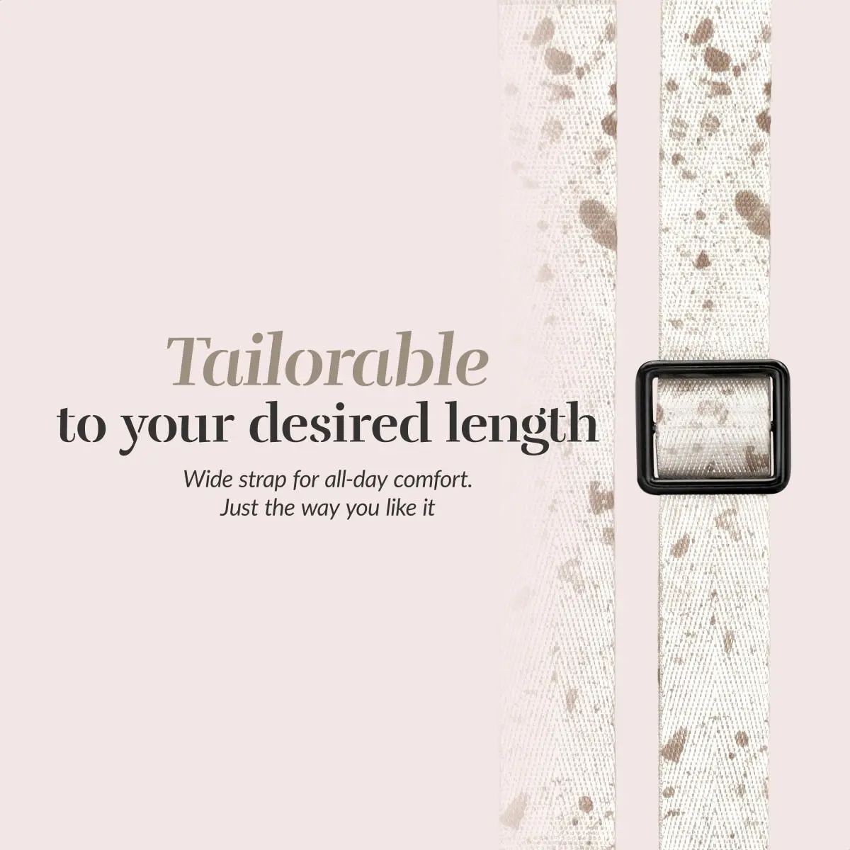 MIO Lanyard Universeel Nylon Telefoonkoord / Telefoonketting Soft Terrazzo afbeelding 4