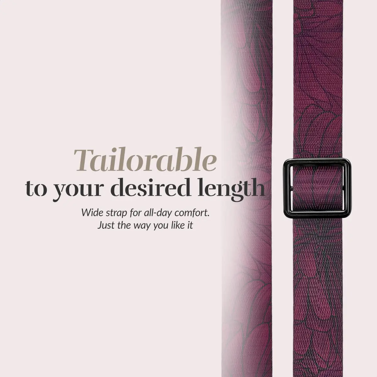 MIO Lanyard Universeel Nylon Telefoonkoord / Telefoonketting Berry Blooms afbeelding 4