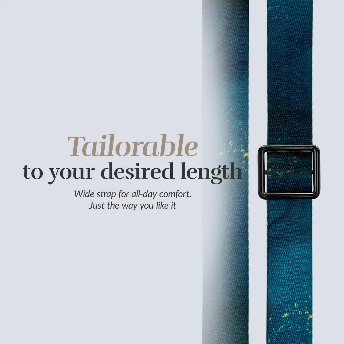 MIO Lanyard Universeel Nylon Telefoonkoord / Telefoonketting Midnight Sparkle afbeelding 4