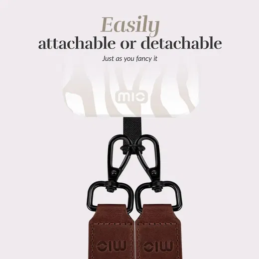 MIO Lanyard Universeel Nylon Telefoonkoord / Telefoonketting Sandy Zebra afbeelding 3