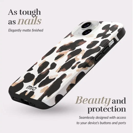 MIO MagSafe iPhone 17e / 16e Hoesje Hard Shell Back Cover Leopard afbeelding 2