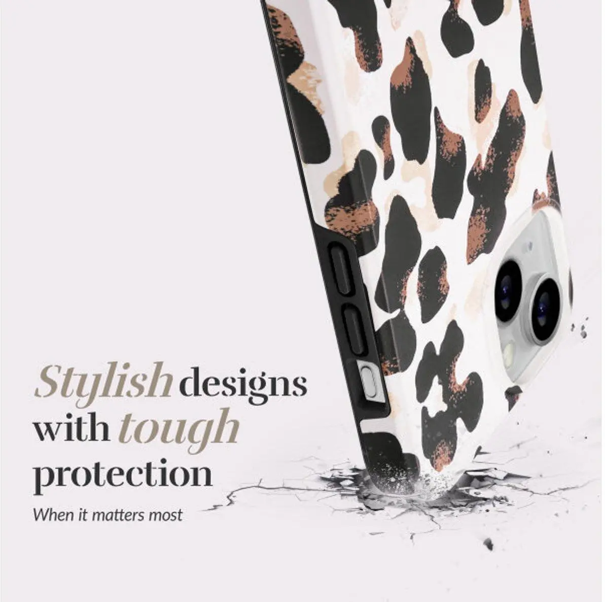 MIO MagSafe iPhone 17e / 16e Hoesje Hard Shell Back Cover Leopard afbeelding 4