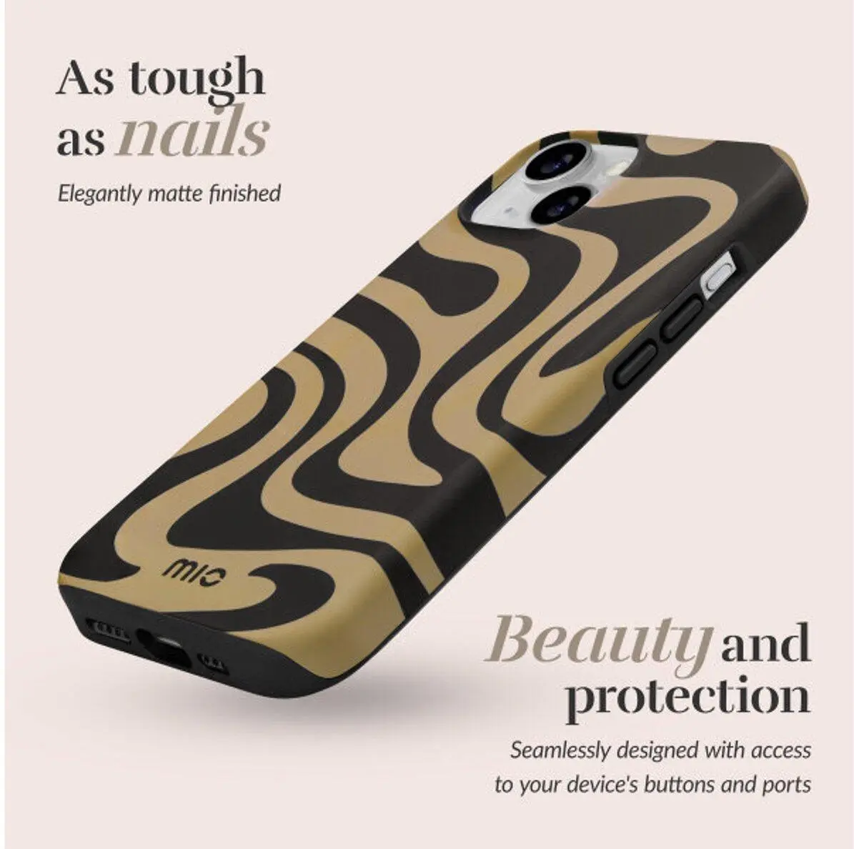 MIO MagSafe iPhone 17e / 16e Hoesje Hard Shell Back Cover Swirl afbeelding 2